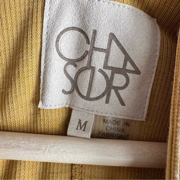 Chaser full zip long sleeve hooded top size medium mustard yellow - Picture 4 of 8